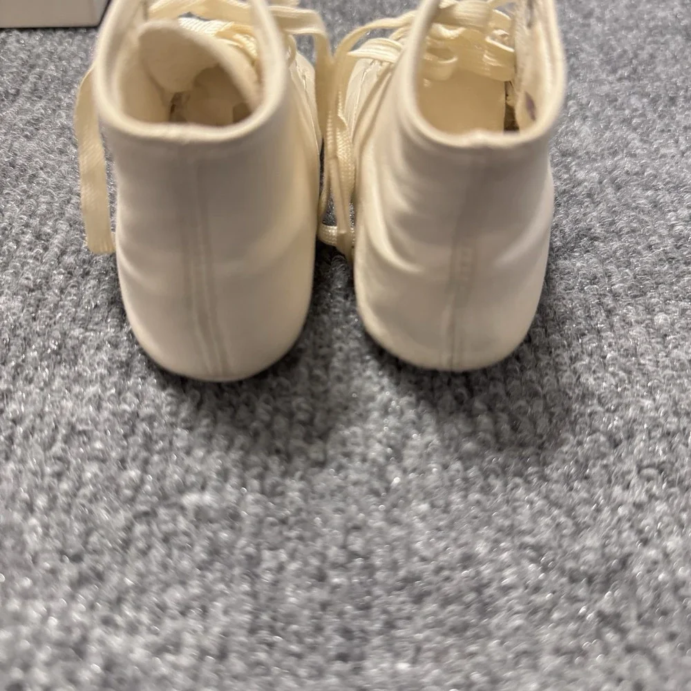 Mrs. Day's Ideal Baby Shoe White Size 1 Narrow Lace Up Original Box Vtg‎